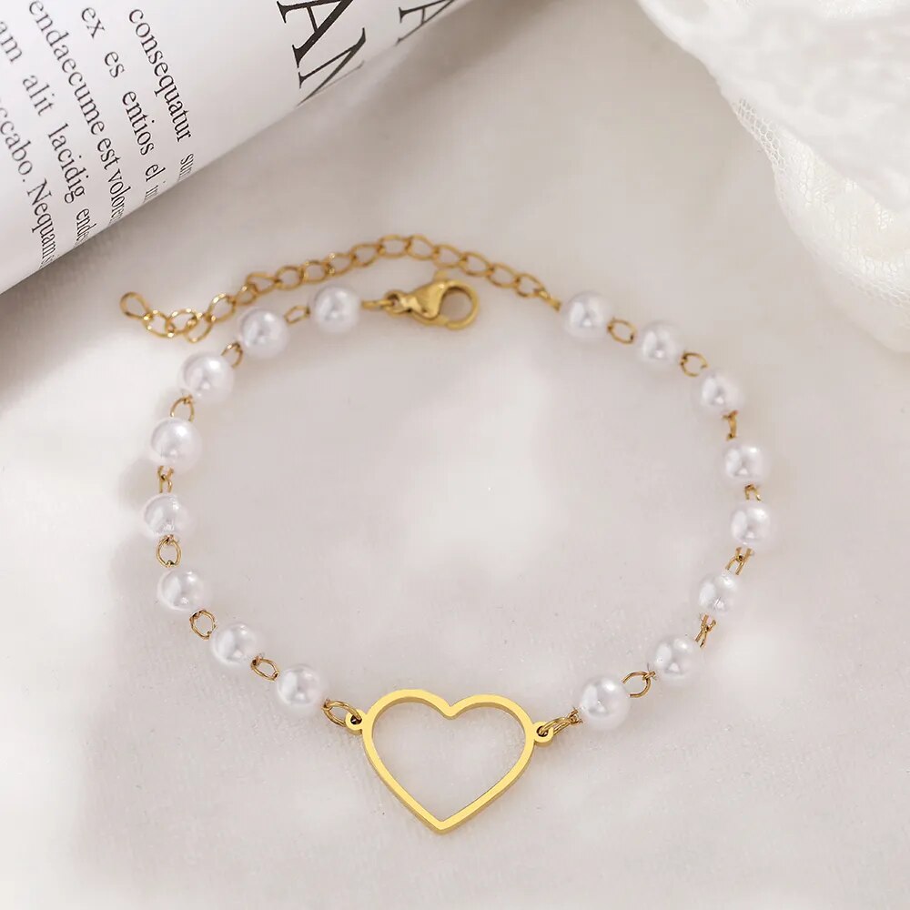 Perlen-Armband - das Herz