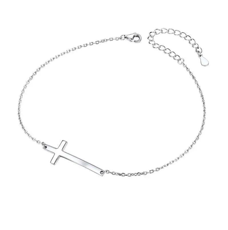 Kreuzarmband aus 925er Sterlingsilber