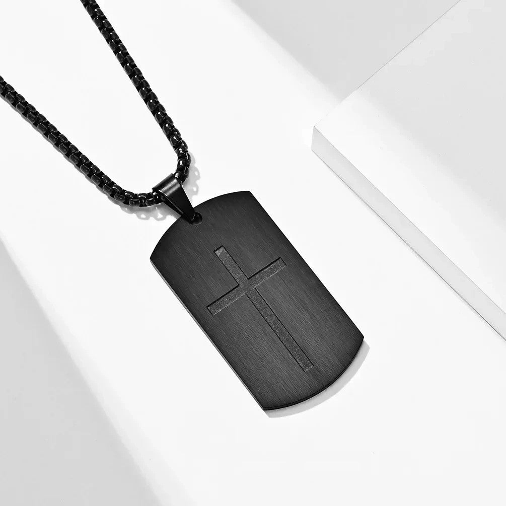 Kreuz-Anhänger mit Joshua 1.9 Gravur
