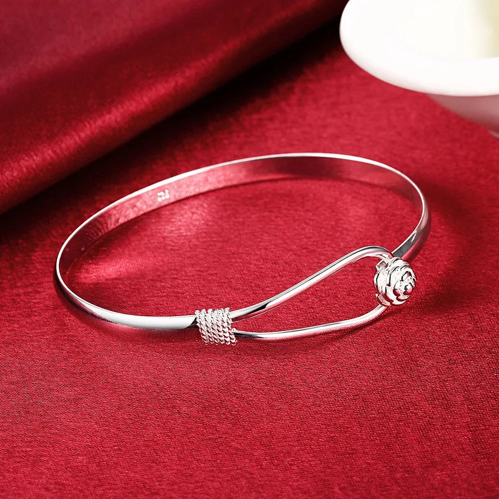 Blühende Blumen - 925er Silber Schmuck-Set (3-teilig)