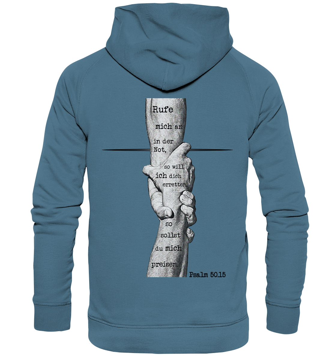 Psalm 50.15 - Rufe mich in der Not - Basic Hoodie