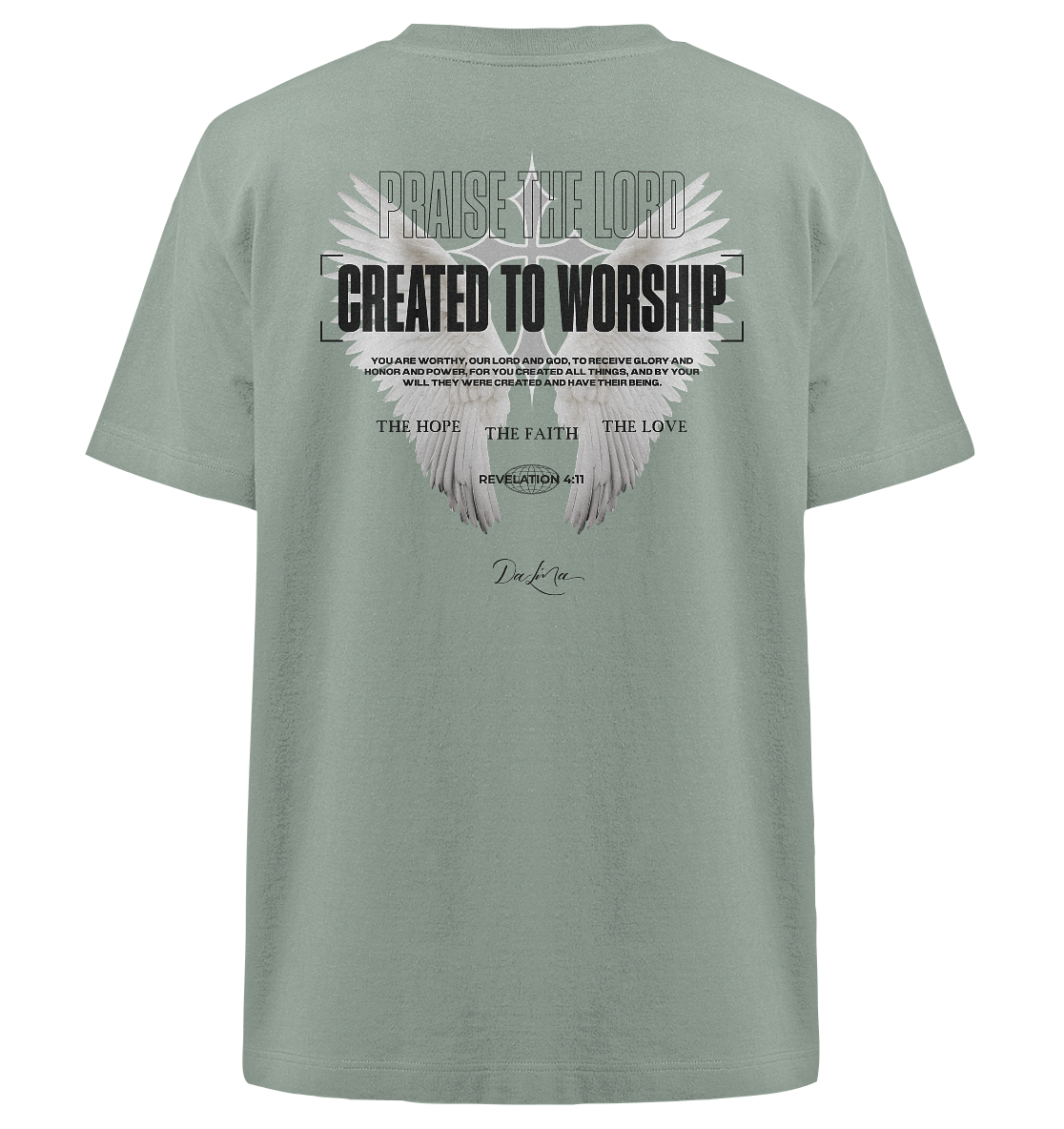 Created to worship - Heavy Oversized Shirt