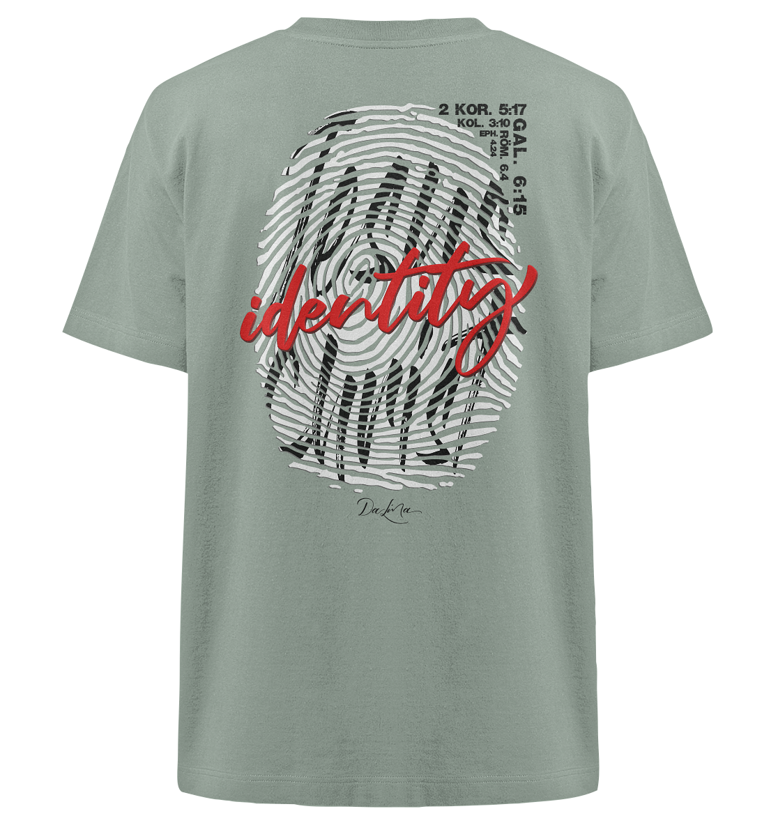 Jesus Christ Identity_Schwarz - Heavy Oversized Organic Shirt