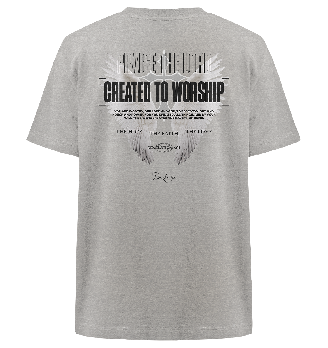 Created to worship - Heavy Oversized Shirt