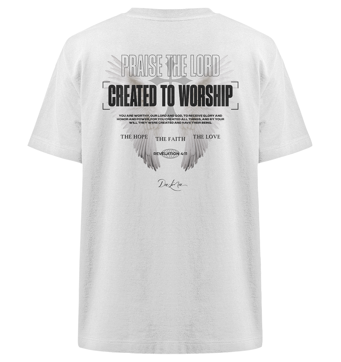 Created to worship - Heavy Oversized Shirt