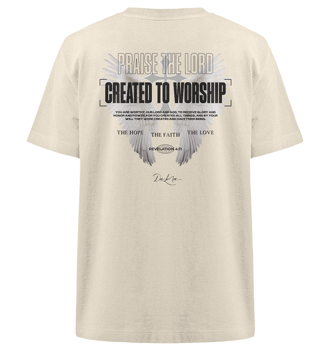 Created to worship - Heavy Oversized Shirt
