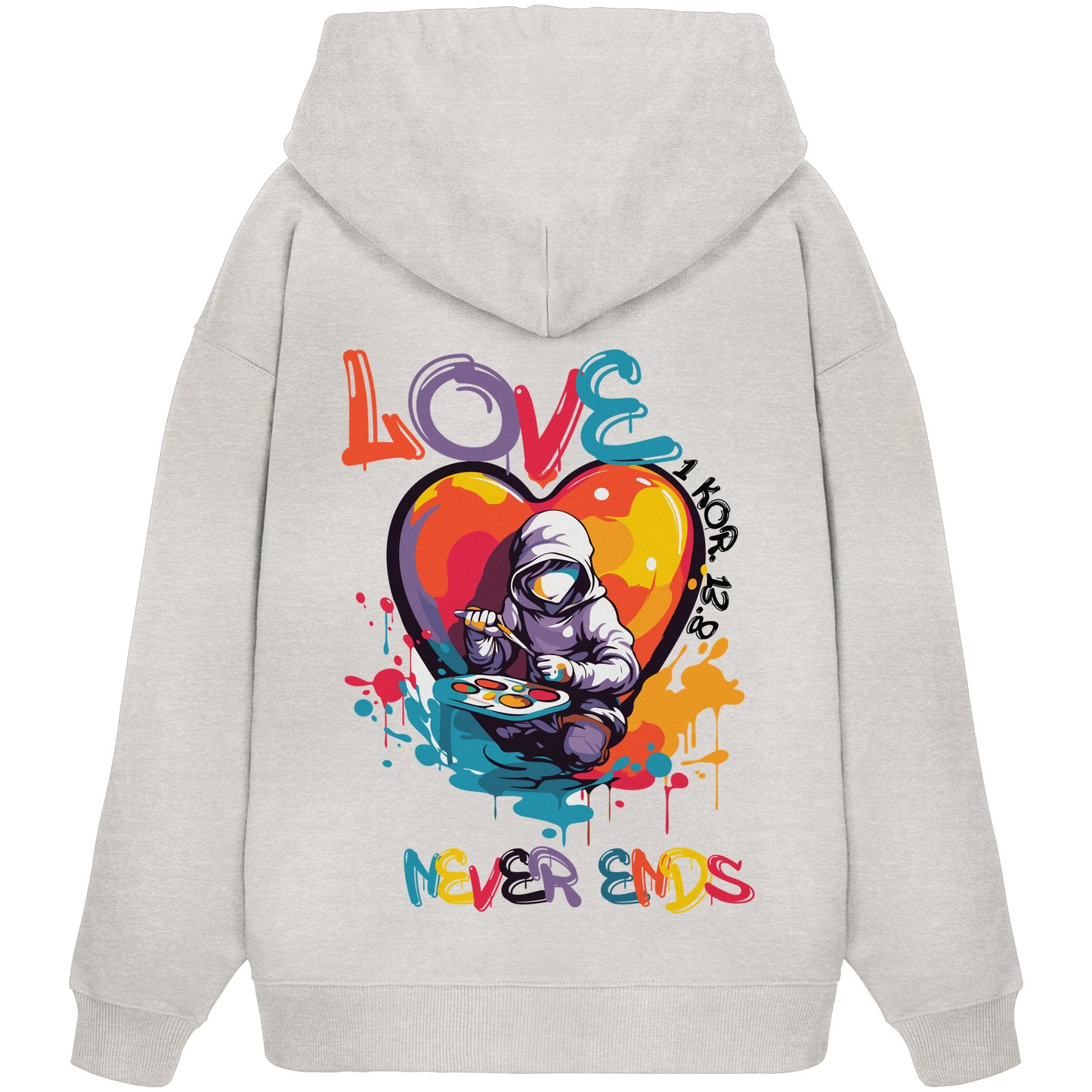 Love never ends - Premium Oversized Hoodie