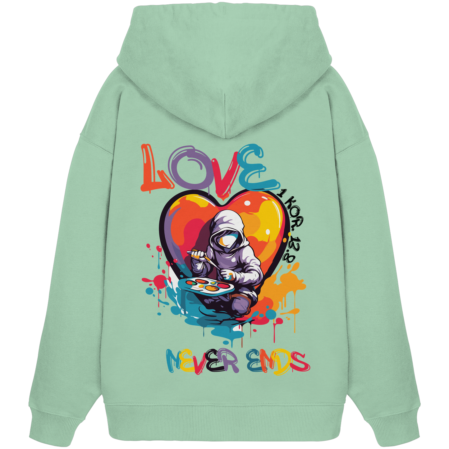 Love never ends - Premium Oversized Hoodie