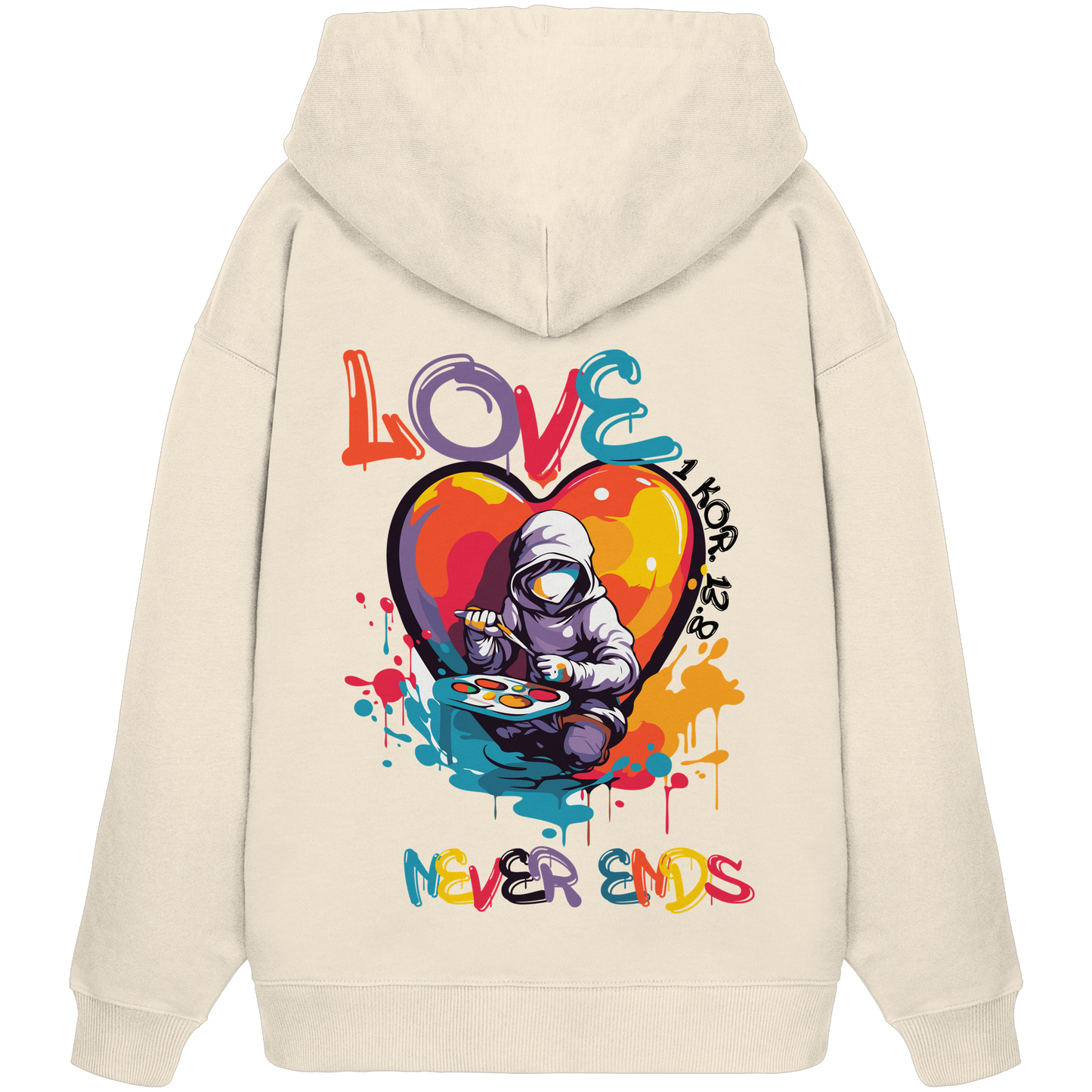 Love never ends - Premium Oversized Hoodie