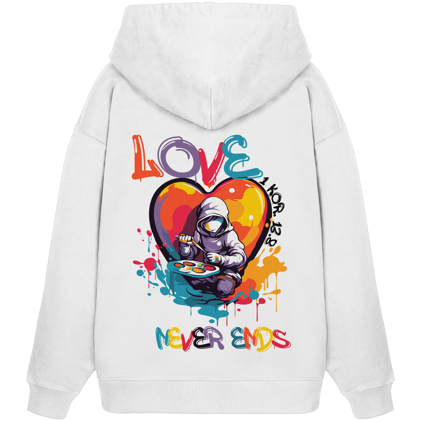 Love never ends - Premium Oversized Hoodie