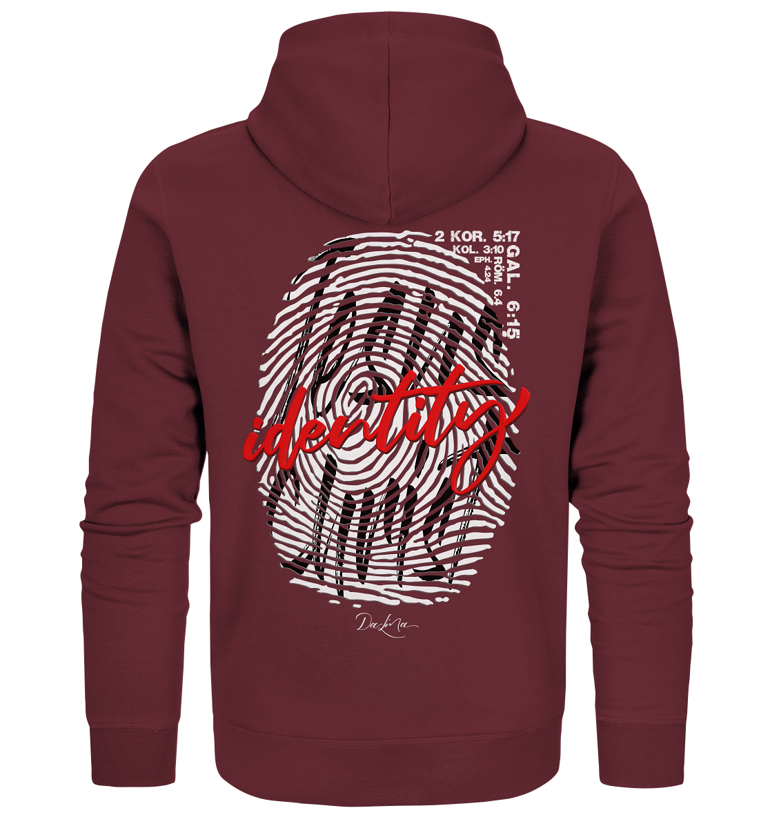 Jesus Christ Identity_Weiß - Organic Zipper