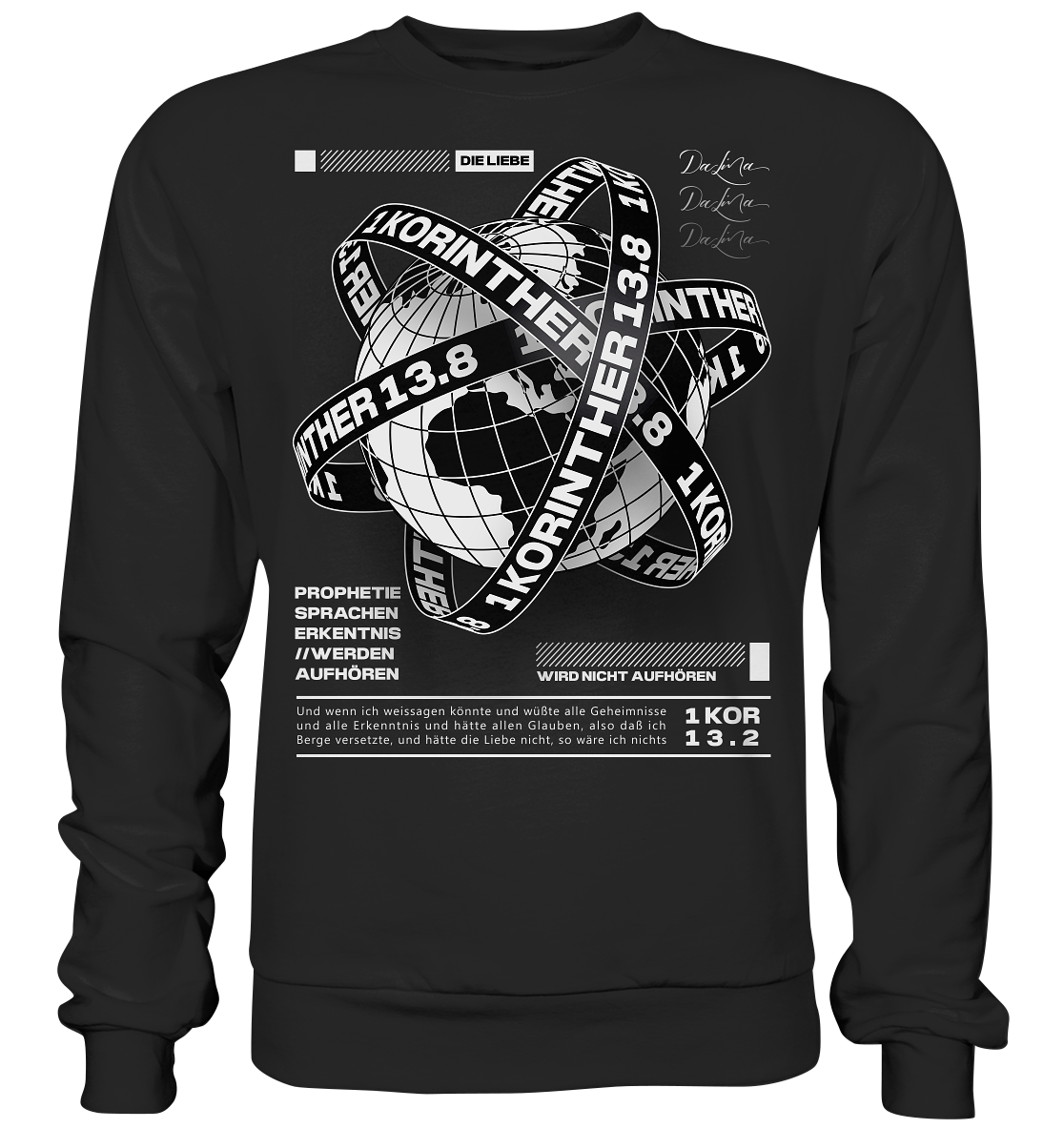 1 Korinther 13.8 - Basic Sweatshirt