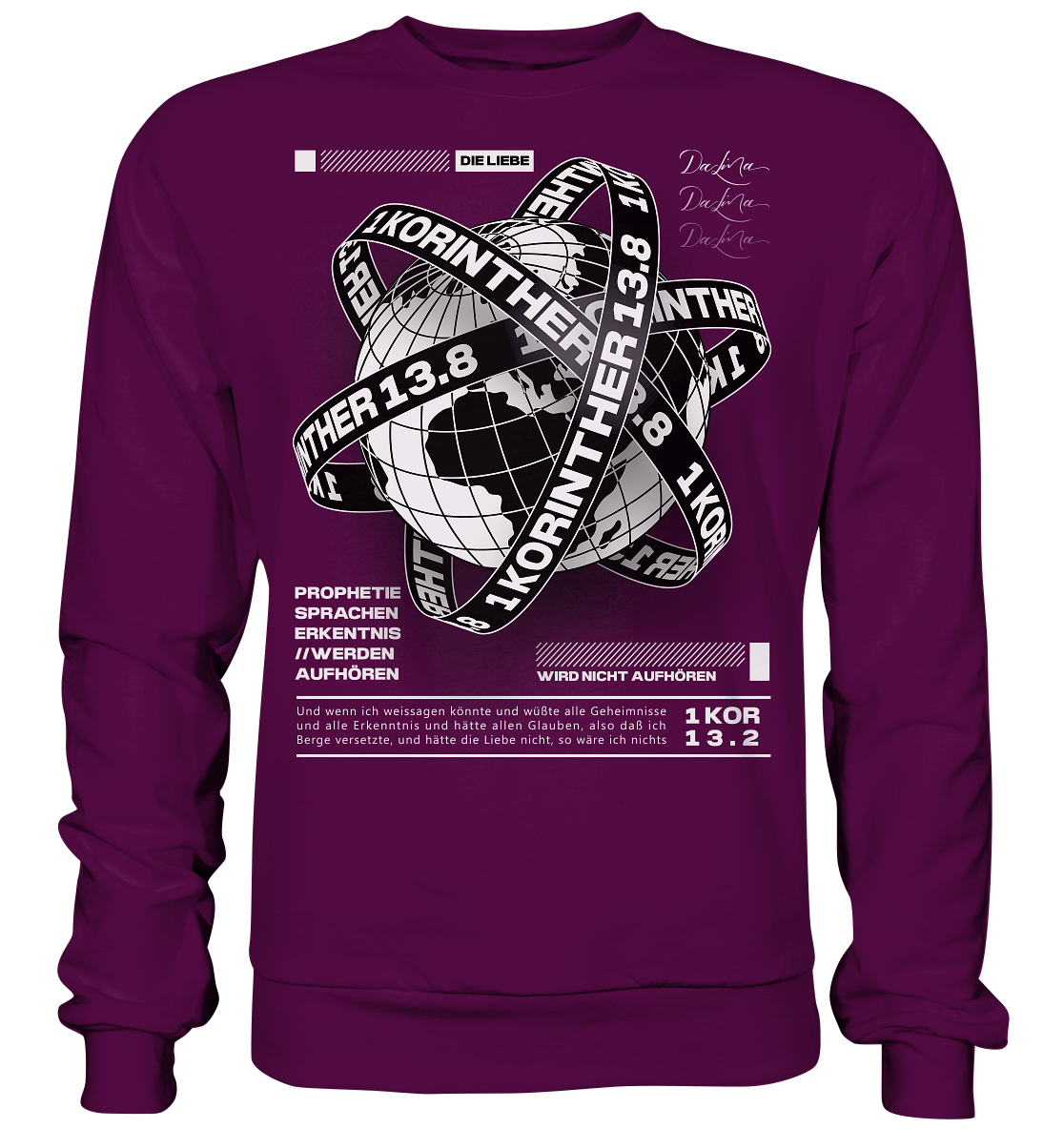 1 Korinther 13.8 - Basic Sweatshirt