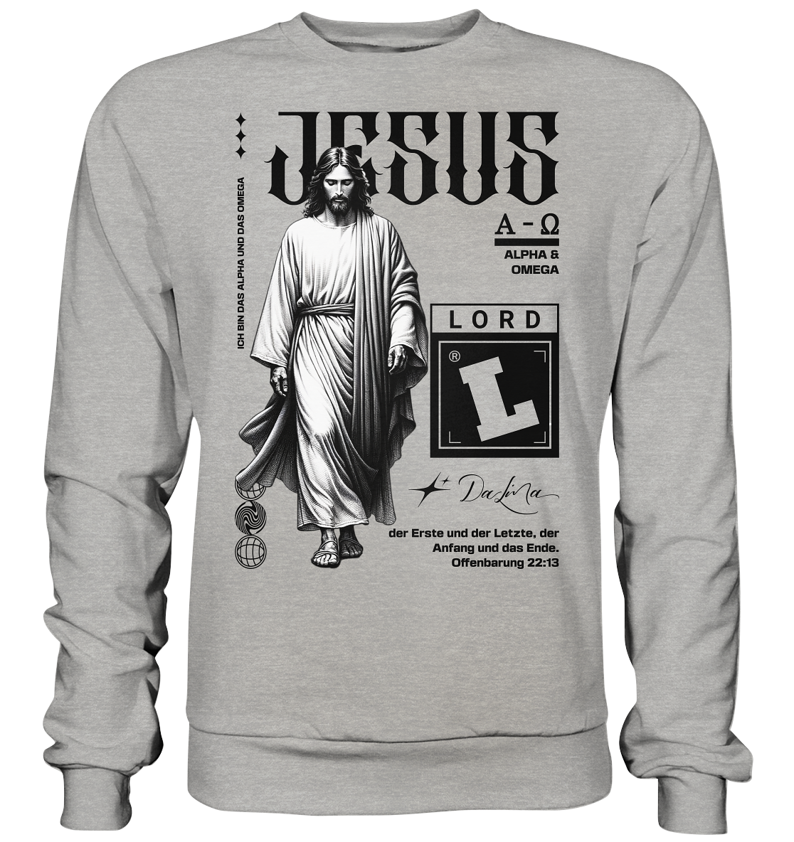Jesus - Alpha und Omega - Basic Sweatshirt