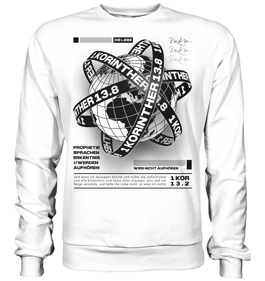 1 Korinther 13.8 - Basic Sweatshirt