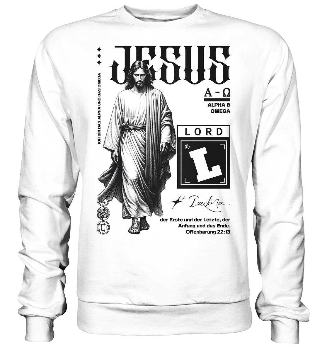 Jesus - Alpha und Omega - Basic Sweatshirt