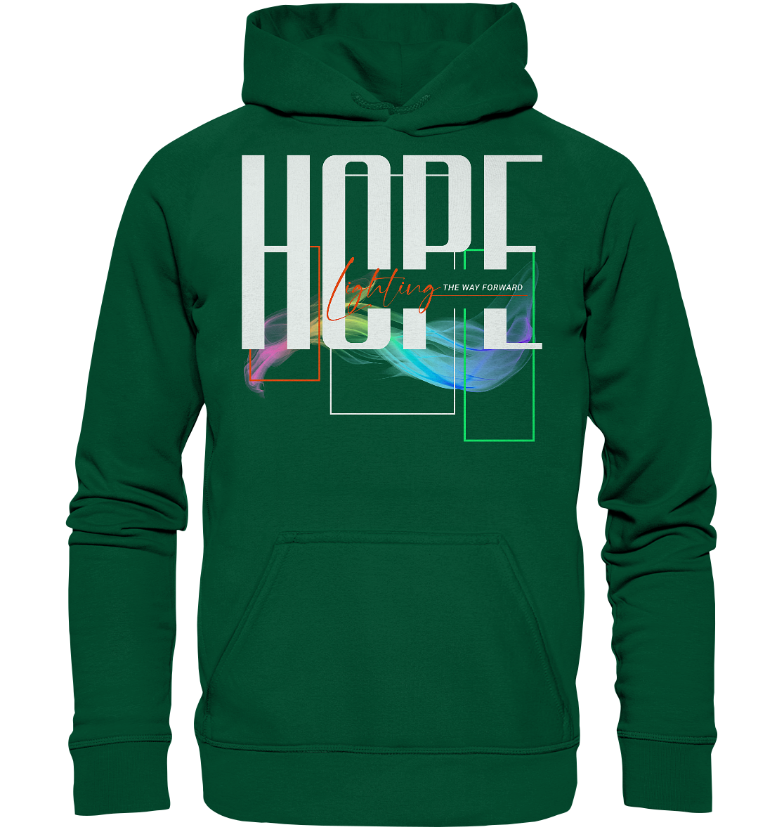 HOPE - lighting the way - Basic Hoodie