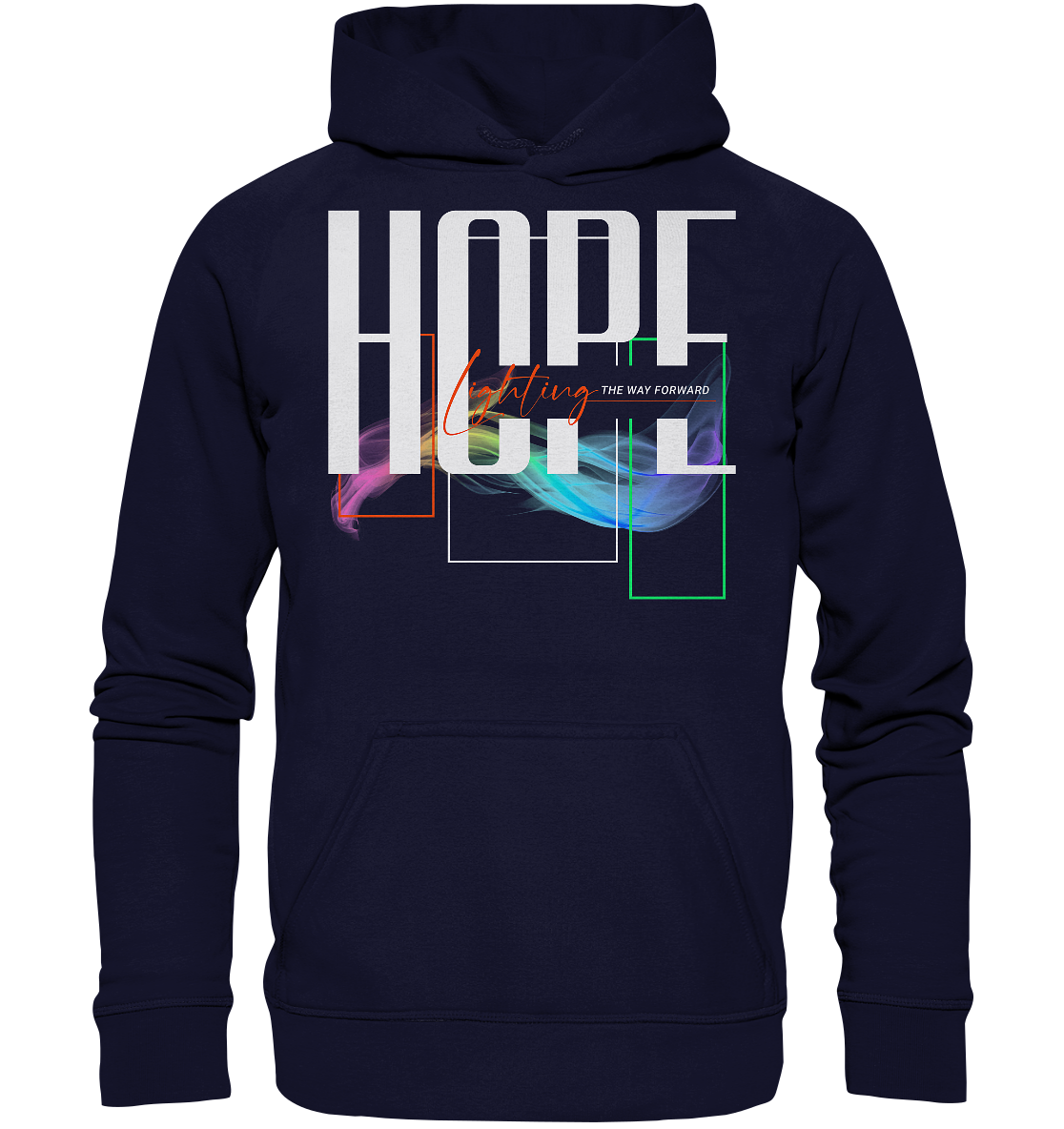 HOPE - lighting the way - Basic Hoodie