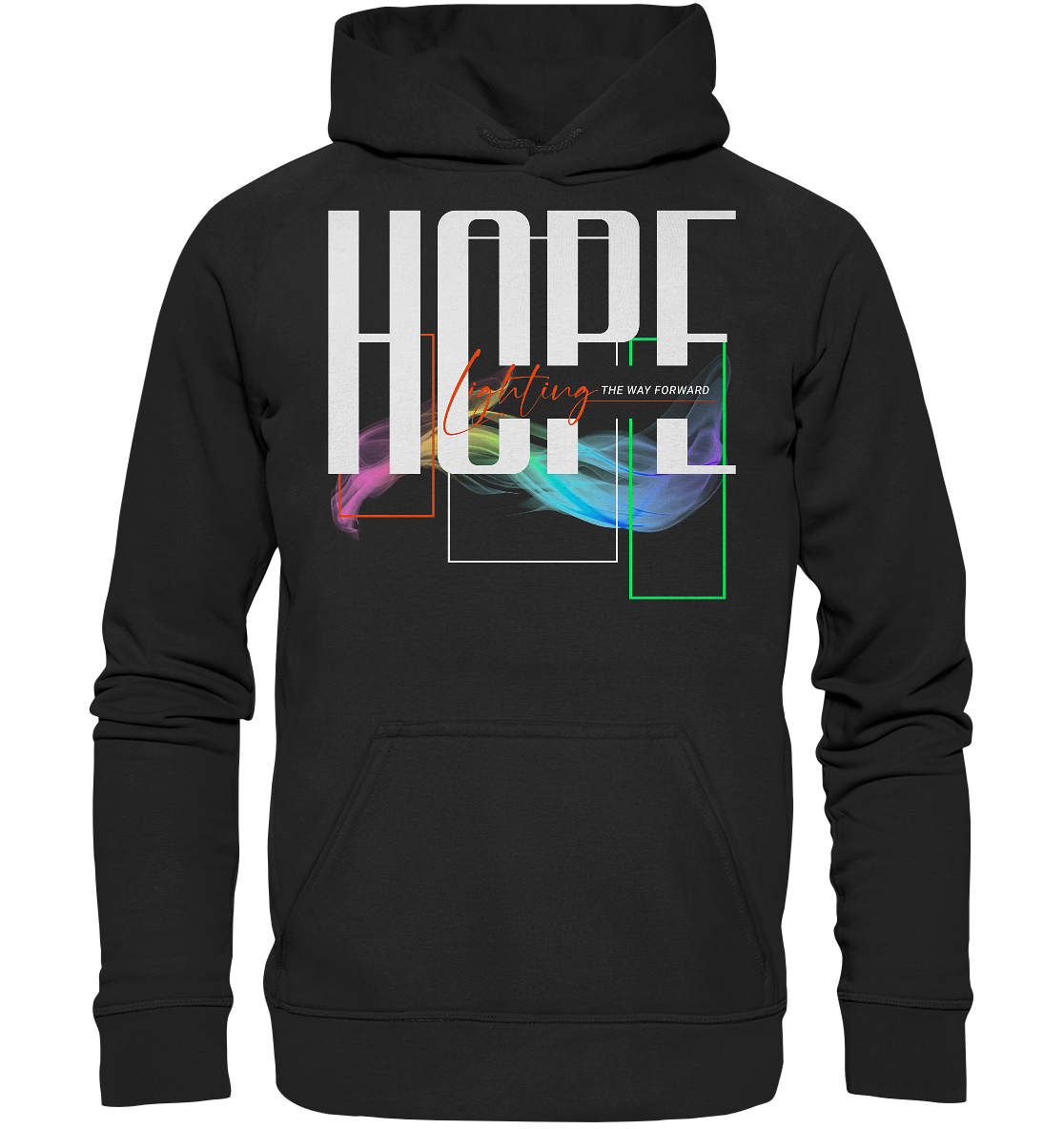 HOPE - lighting the way - Basic Hoodie