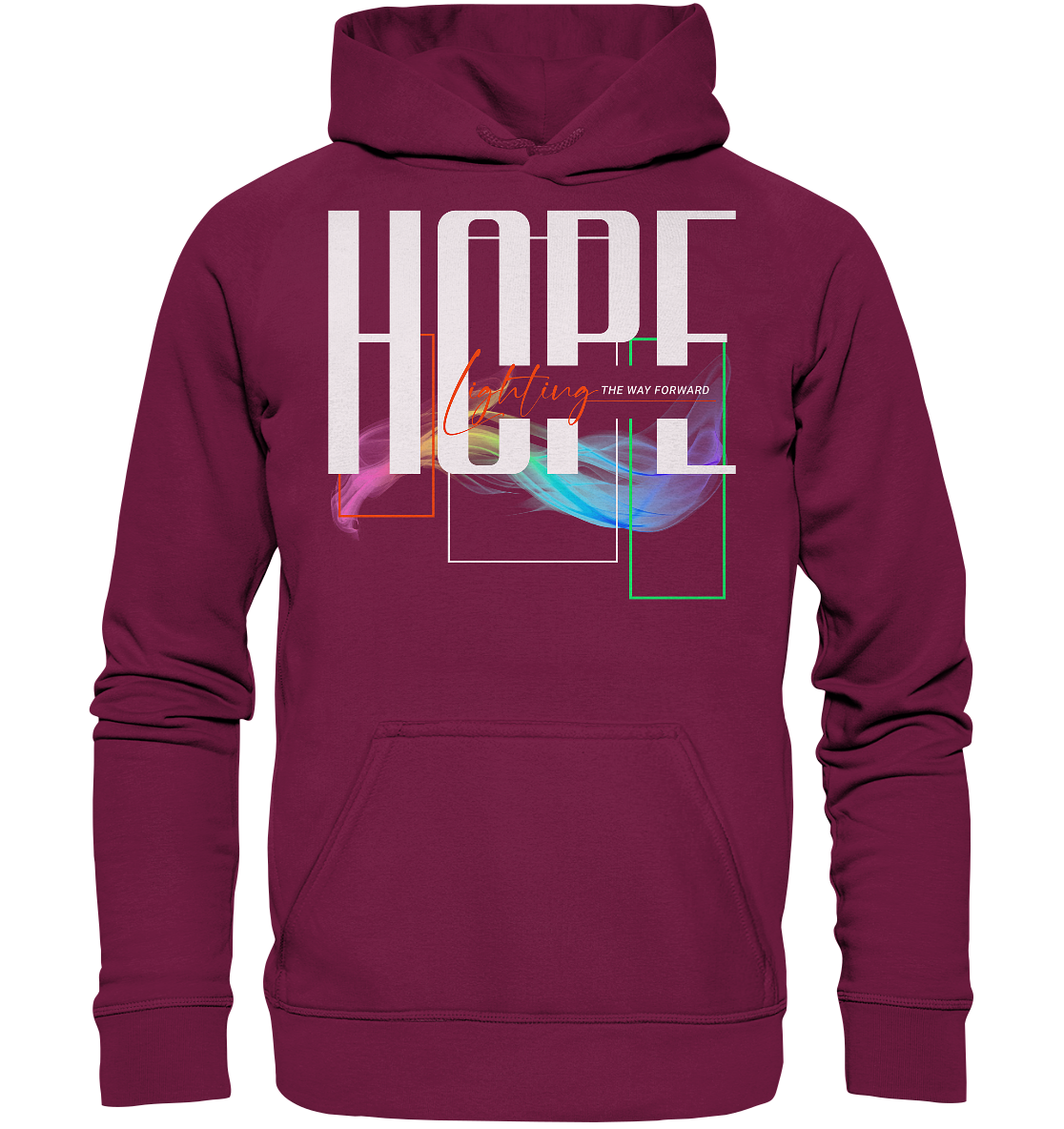HOPE - lighting the way - Basic Hoodie