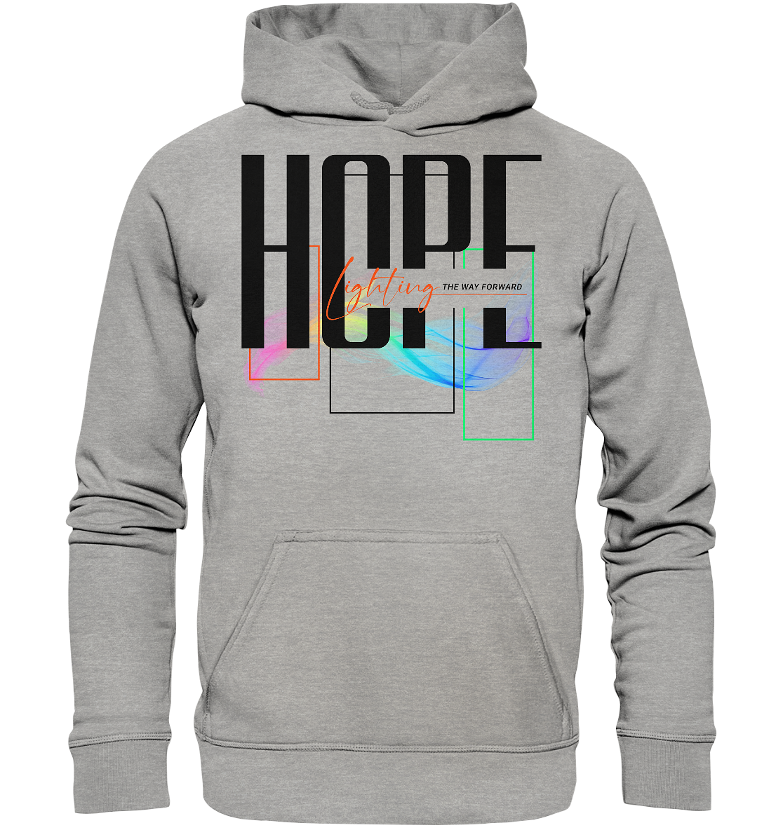 HOPE - lighting the way - Basic Hoodie