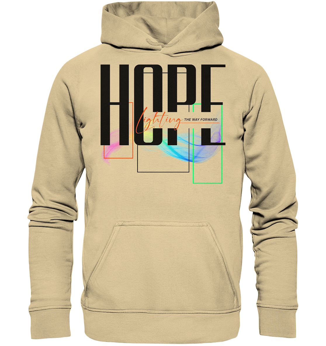 HOPE - lighting the way - Basic Hoodie