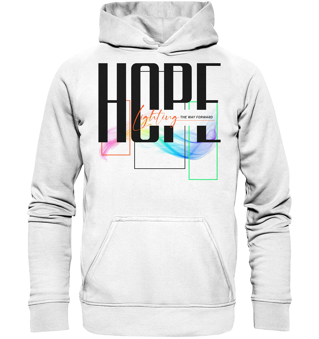 HOPE - lighting the way - Basic Hoodie