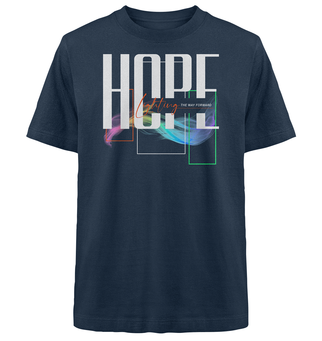 HOPE - lighting the way - Heavy Oversized Shirt