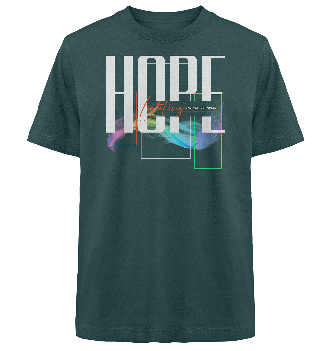 HOPE - lighting the way - Heavy Oversized Shirt