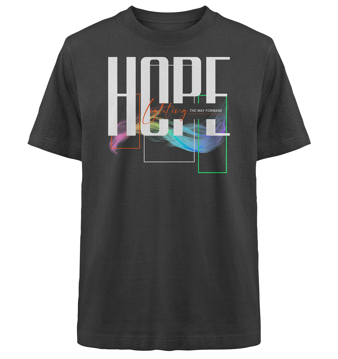 HOPE - lighting the way - Heavy Oversized Shirt