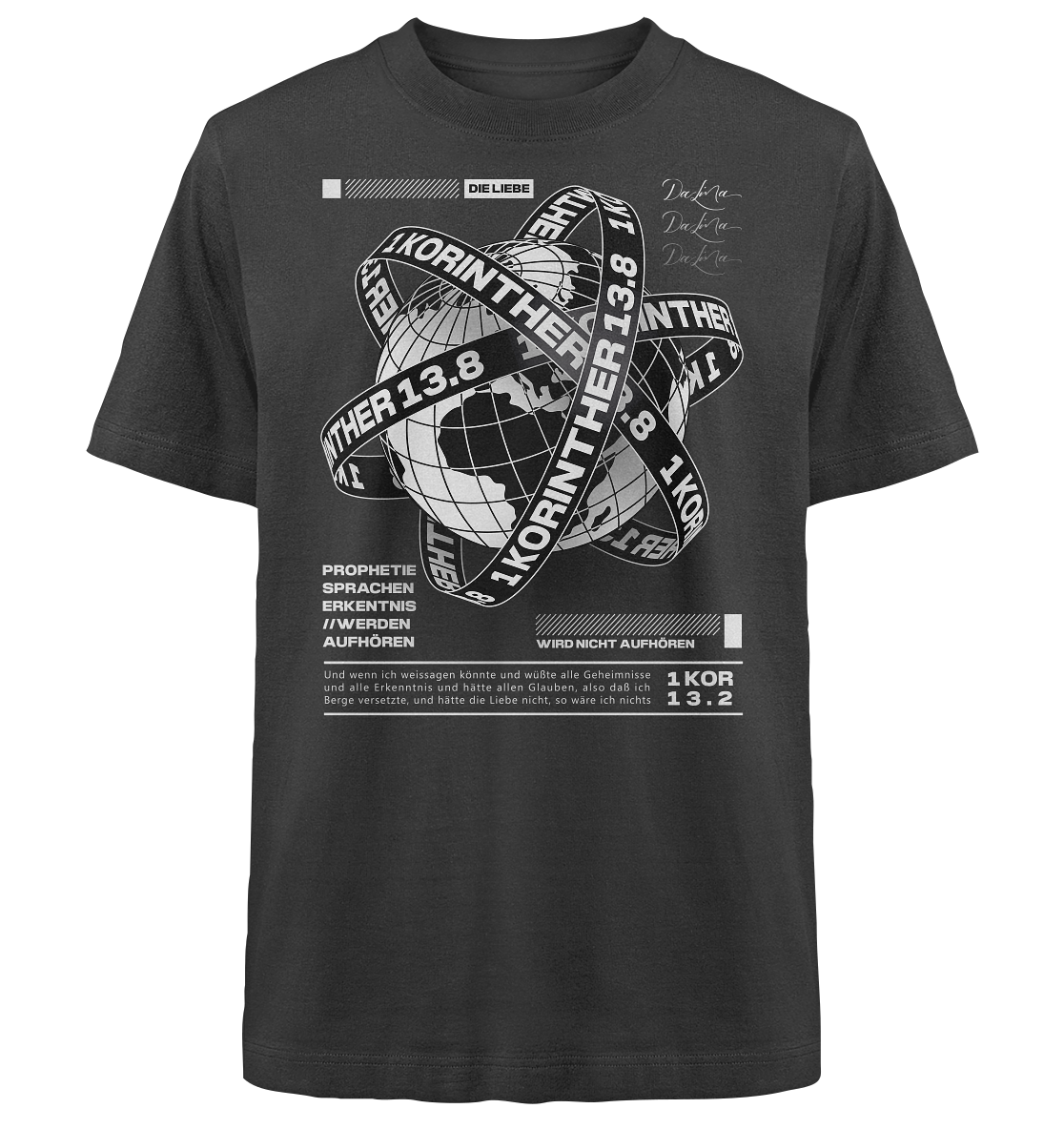1 Korinther 13.8 - Heavy Oversized Shirt
