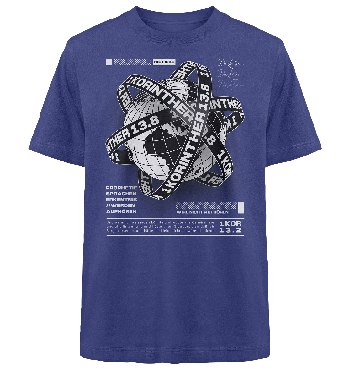 1 Korinther 13.8 - Heavy Oversized Shirt