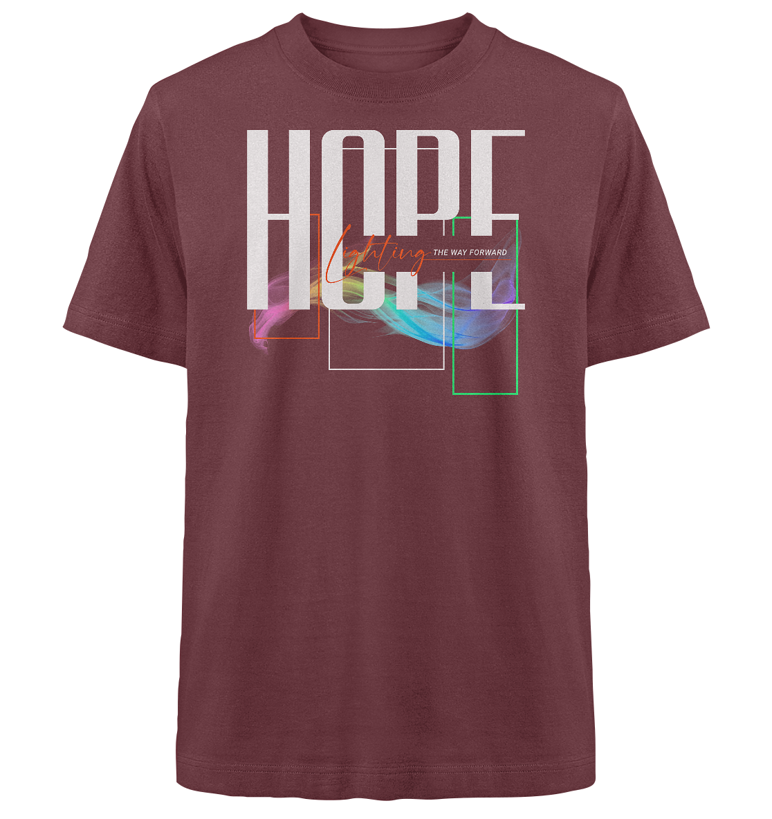 HOPE - lighting the way - Heavy Oversized Shirt