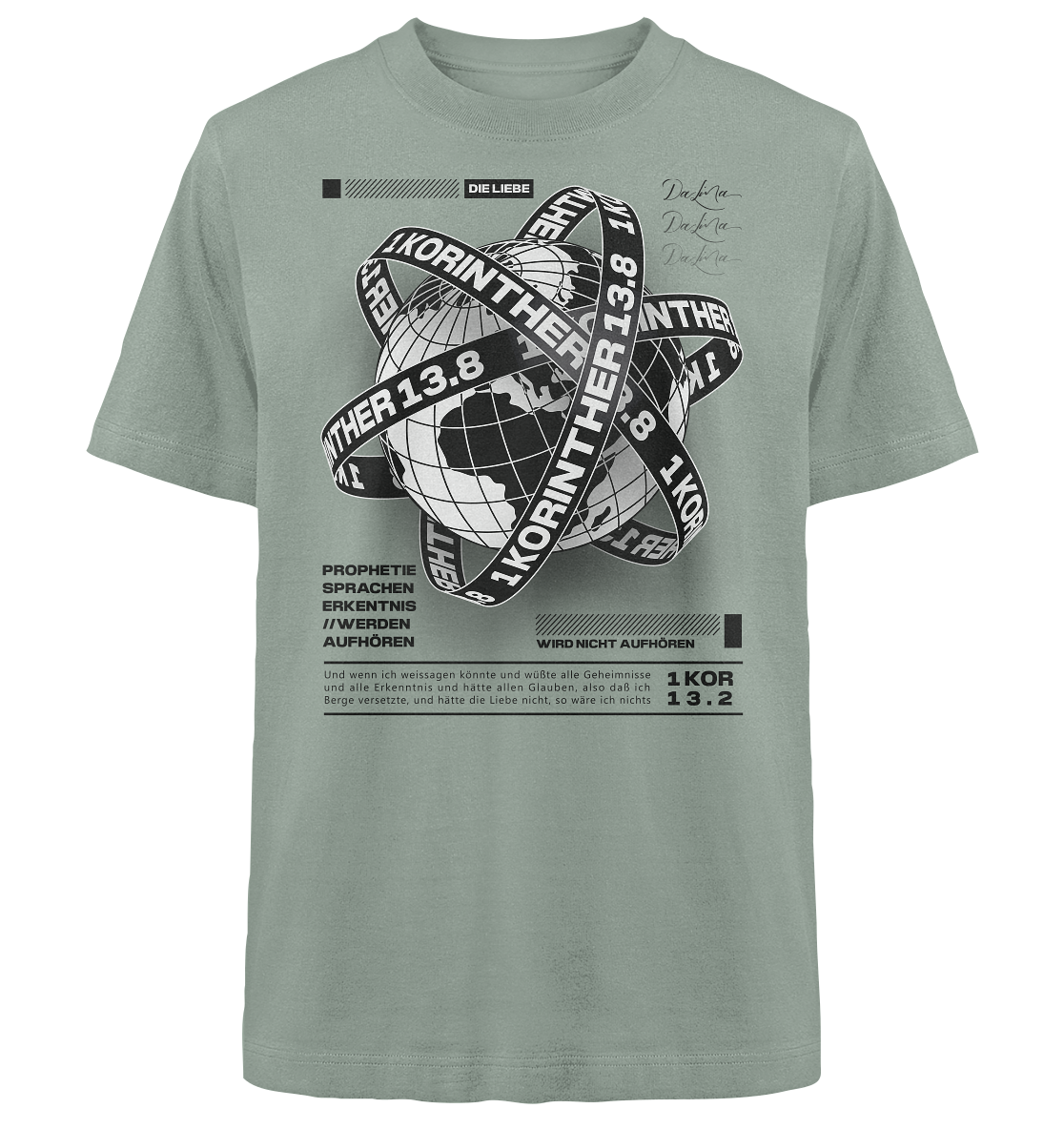 1 Korinther 13.8 - Heavy Oversized Shirt