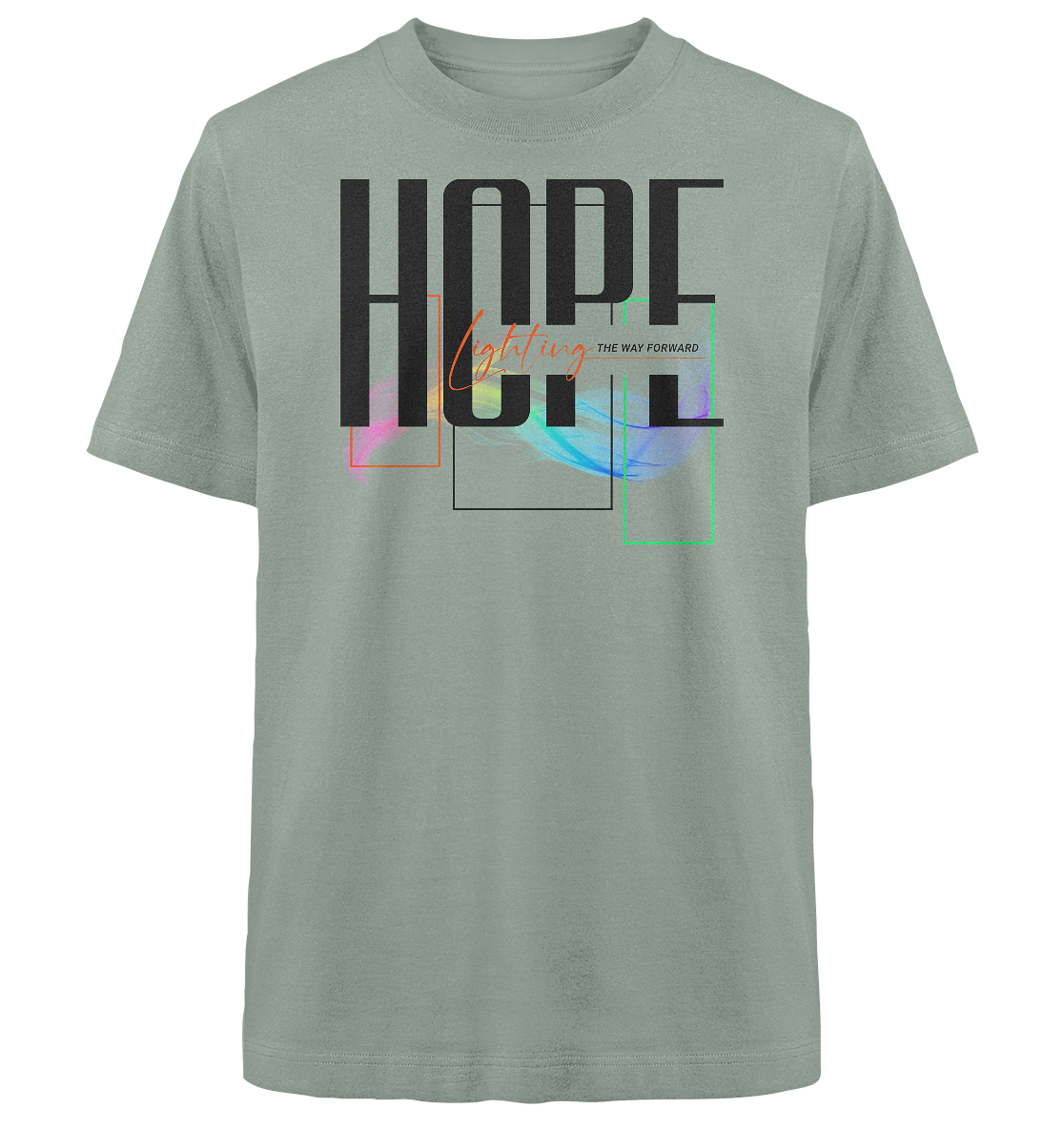 HOPE - lighting the way - Heavy Oversized Shirt