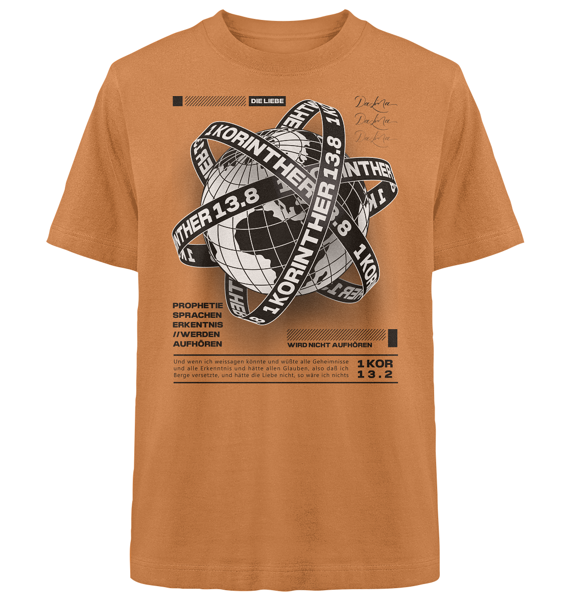1 Korinther 13.8 - Heavy Oversized Shirt