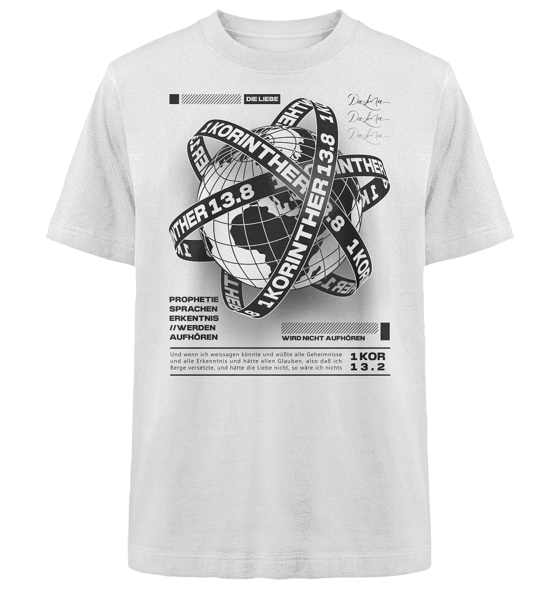 1 Korinther 13.8 - Heavy Oversized Shirt