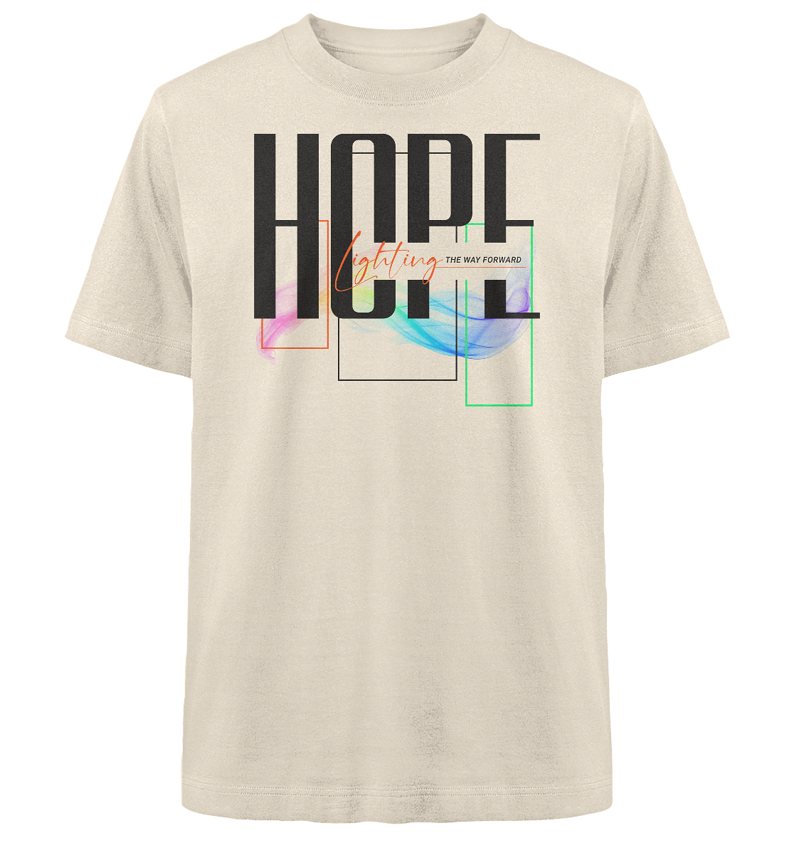 HOPE - lighting the way - Heavy Oversized Shirt