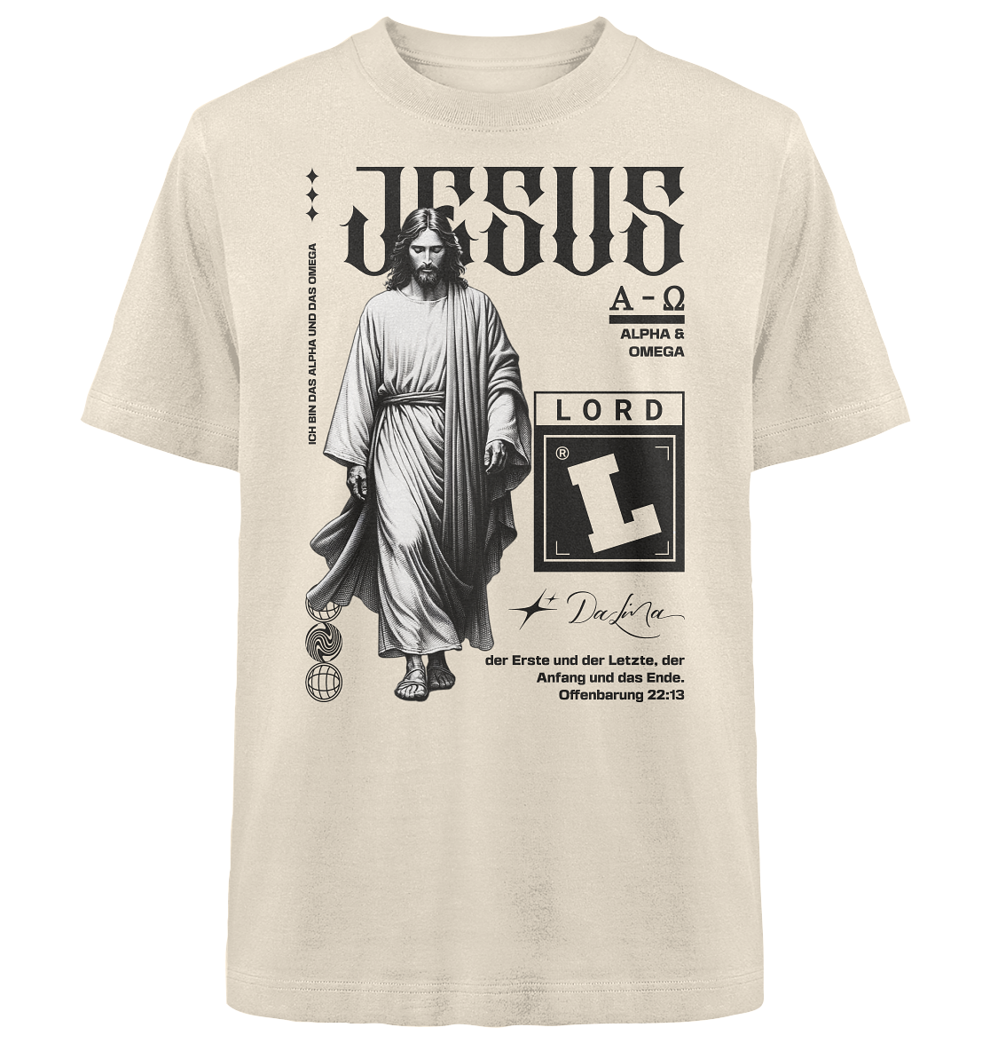 Jesus - Alpha und Omega - Heavy Oversized Shirt