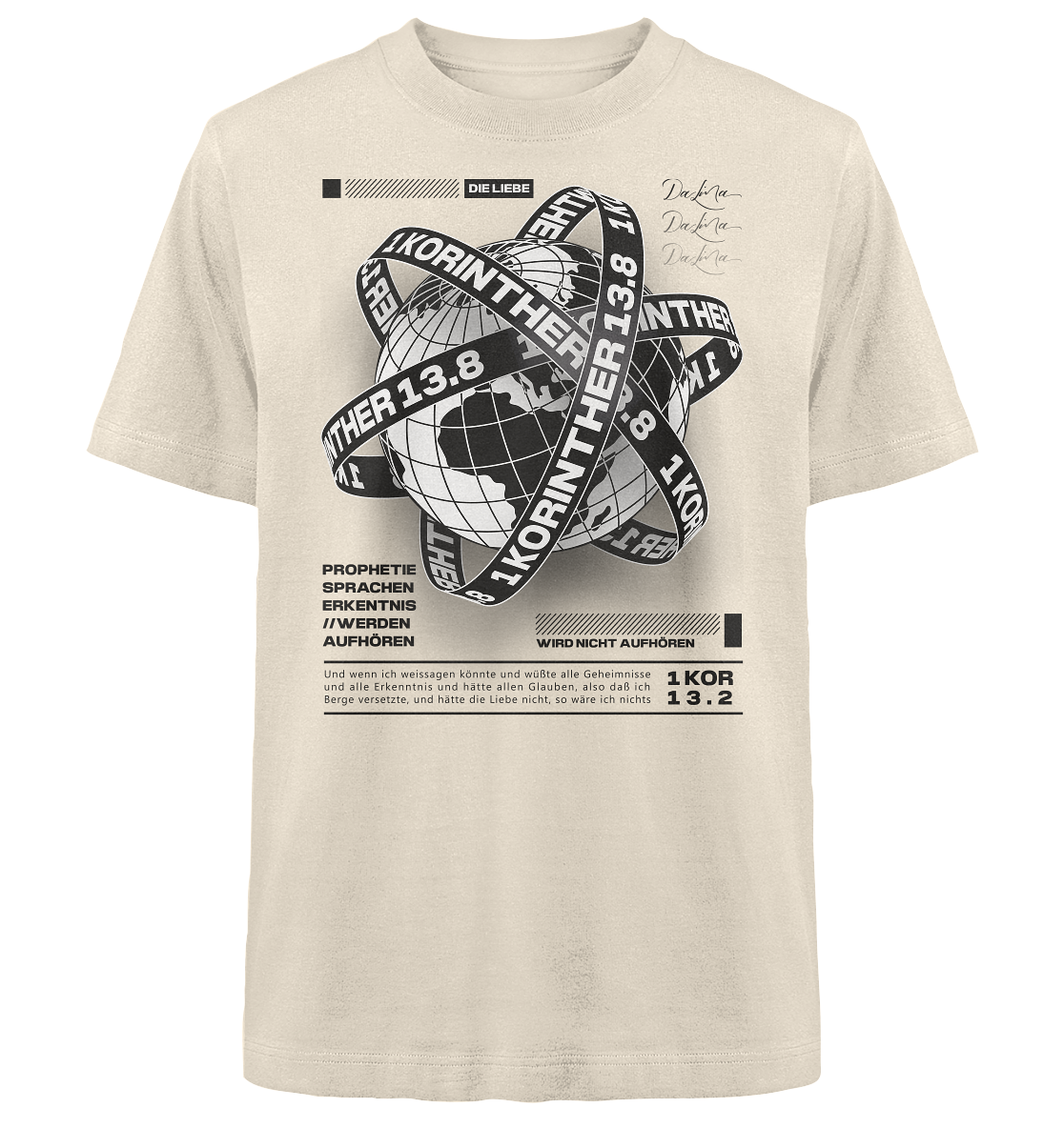 1 Korinther 13.8 - Heavy Oversized Shirt