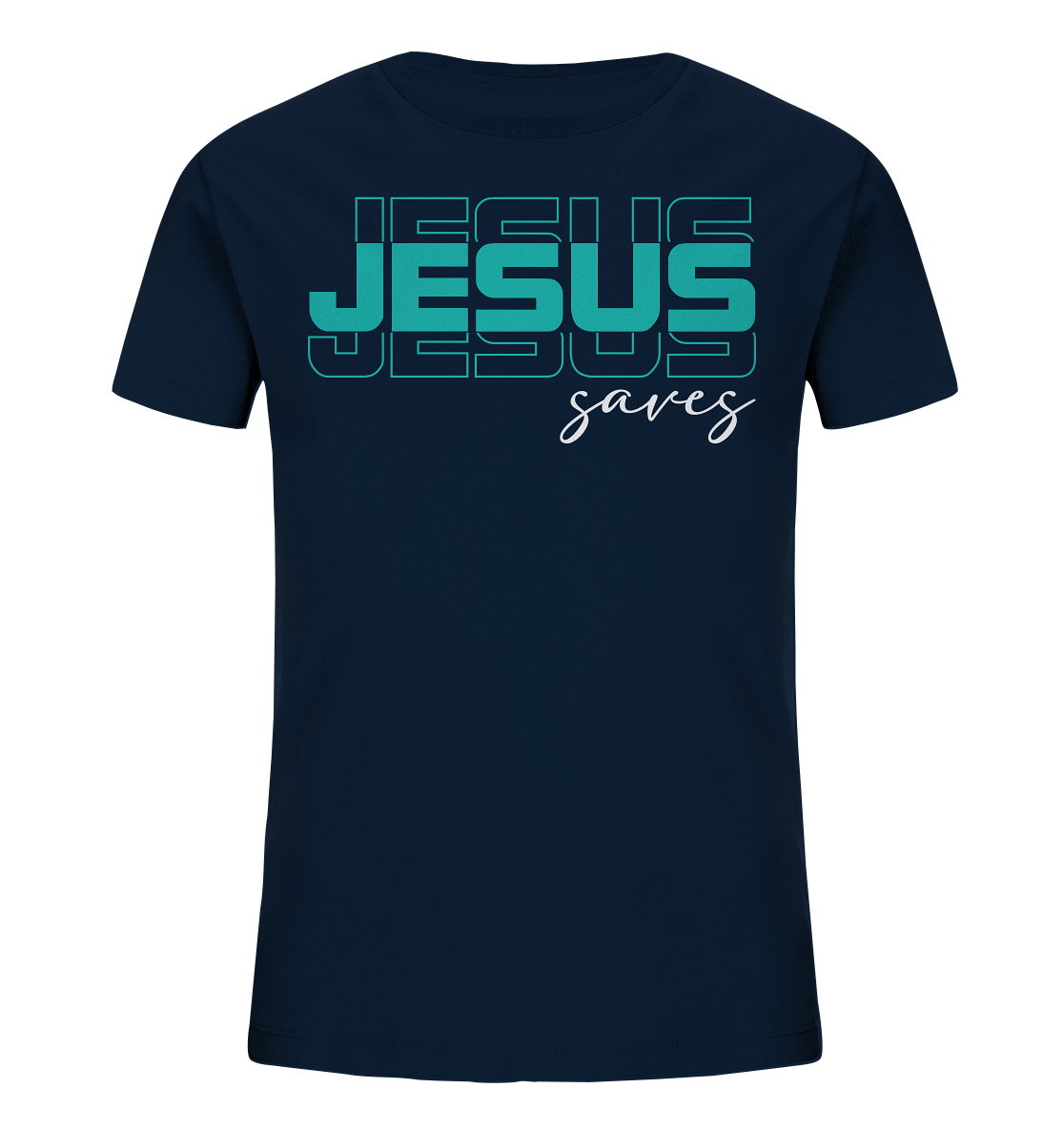 Jesus saves - Kinder Bio-Shirt