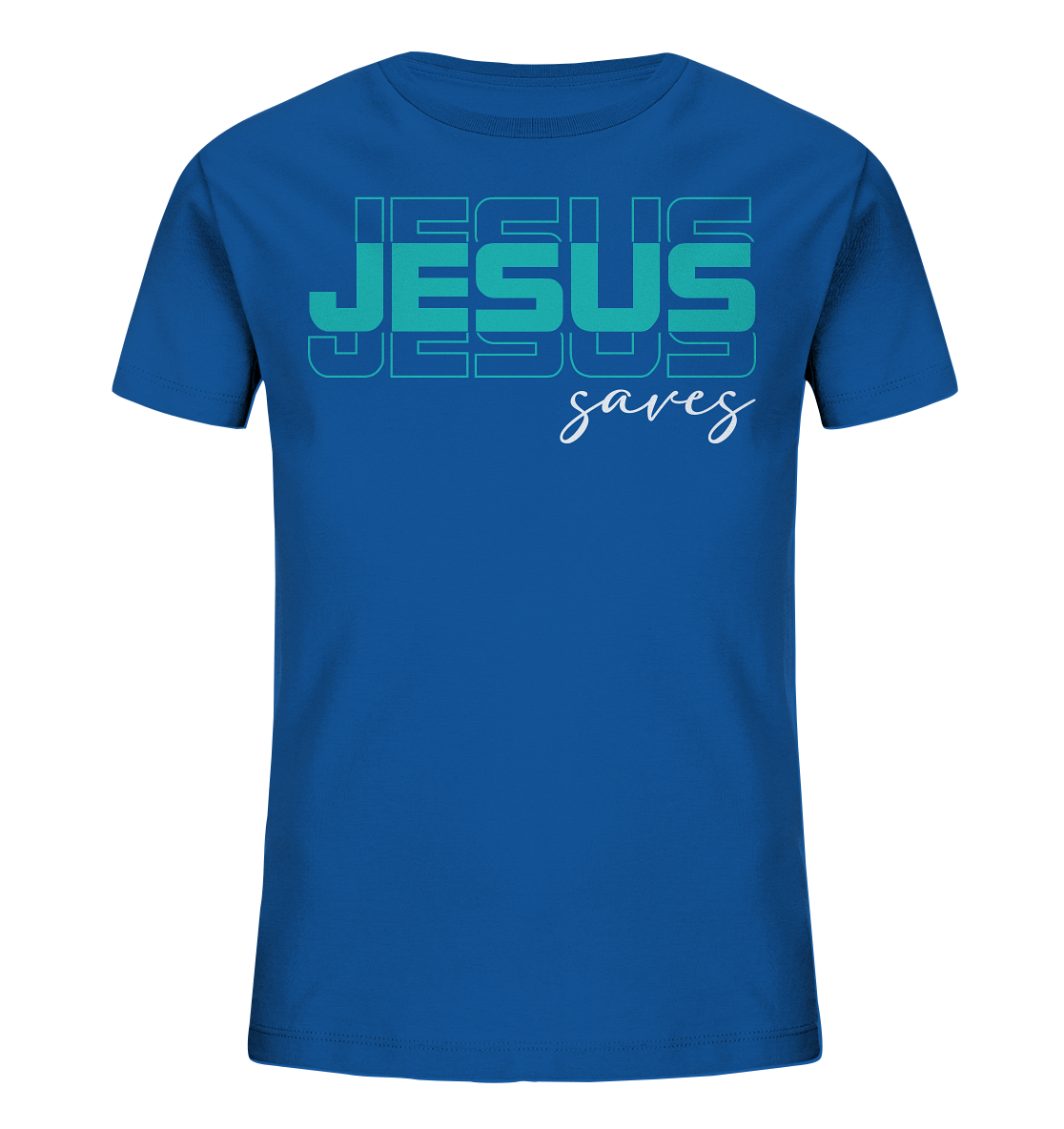 Jesus saves - Kinder Bio-Shirt