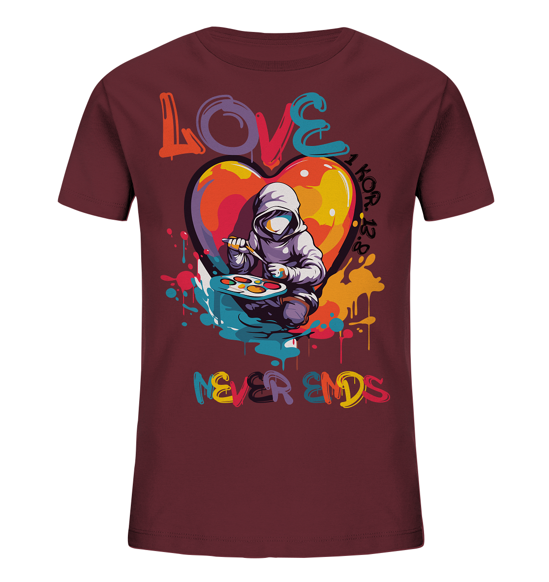 Love never ends - Kinder Bio-Shirt