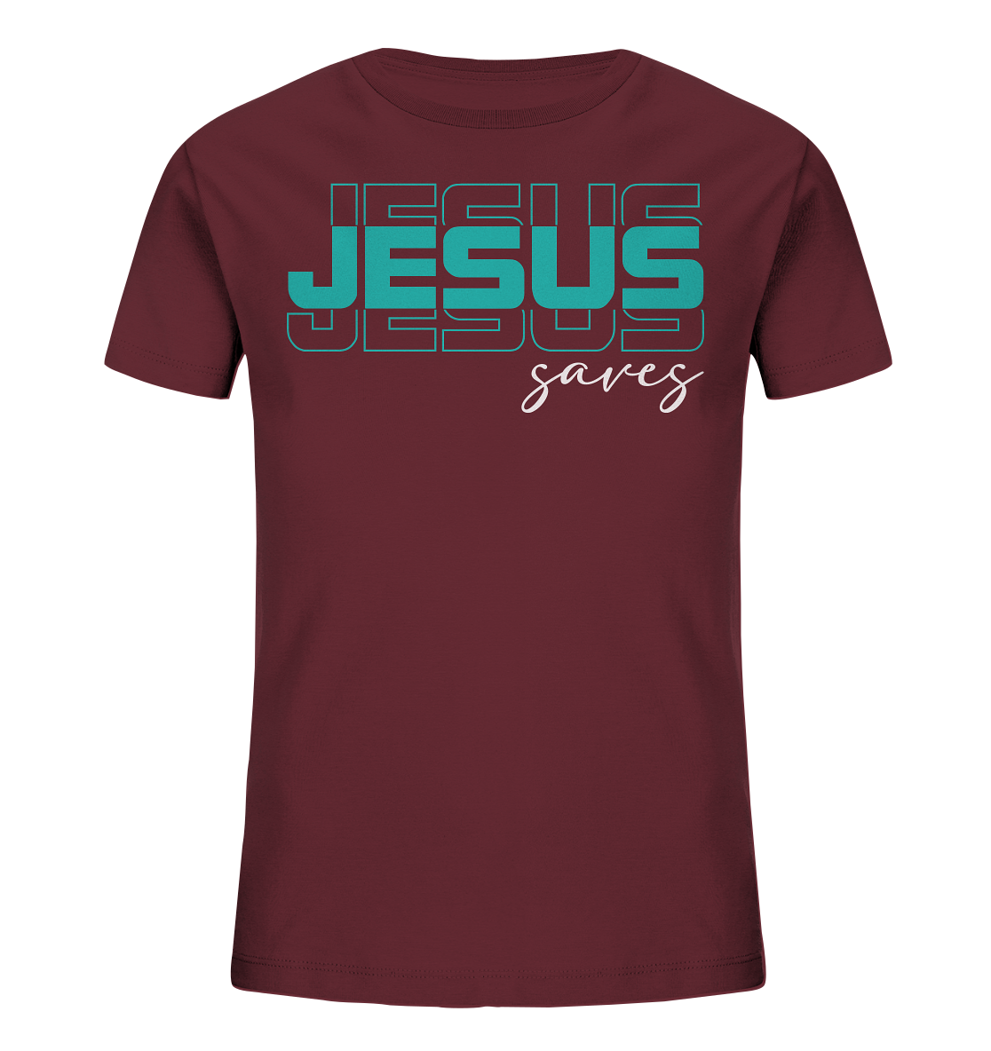 Jesus saves - Kinder Bio-Shirt