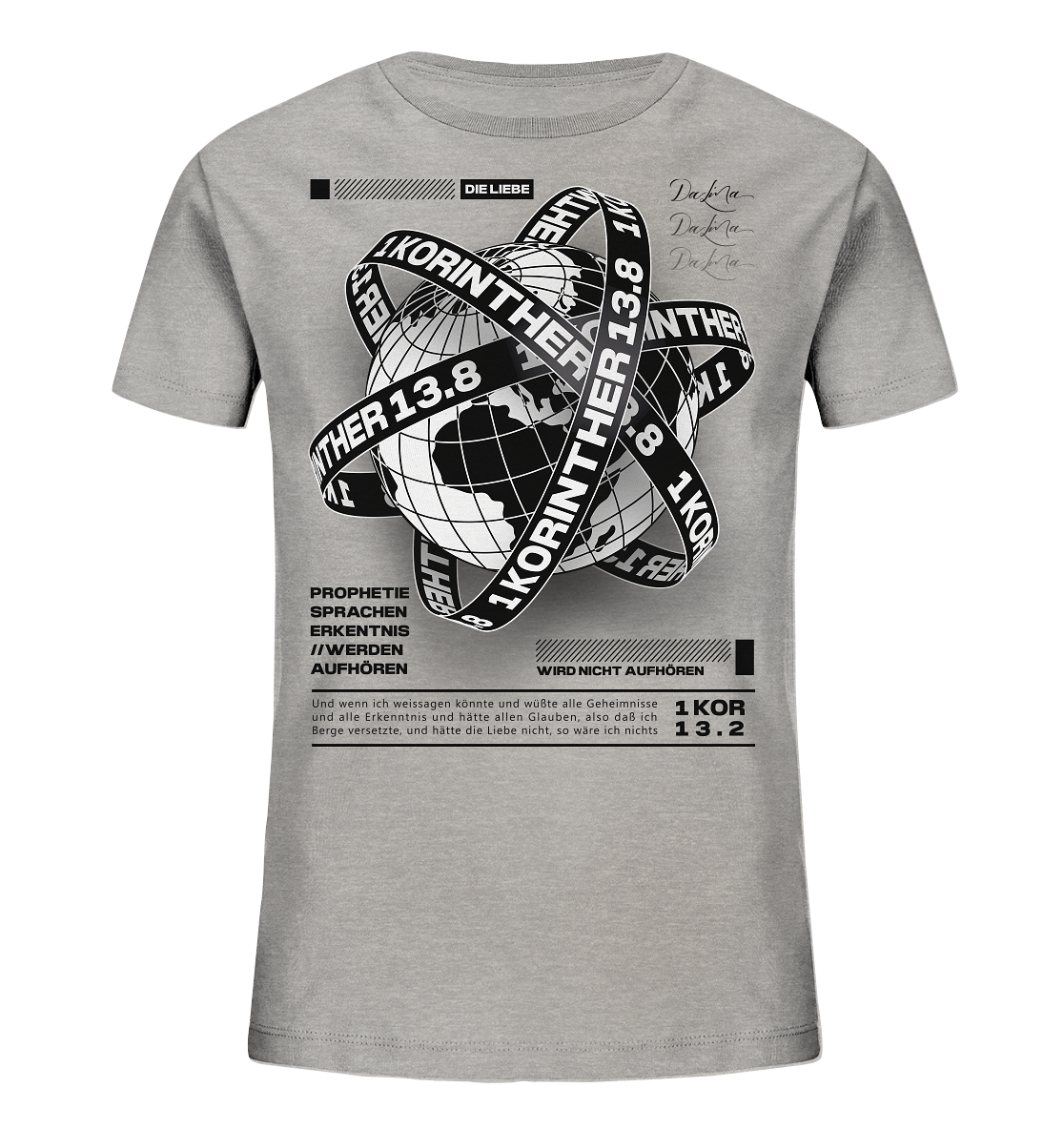 1 Korinther 13.8 - Kinder Bio-Shirt