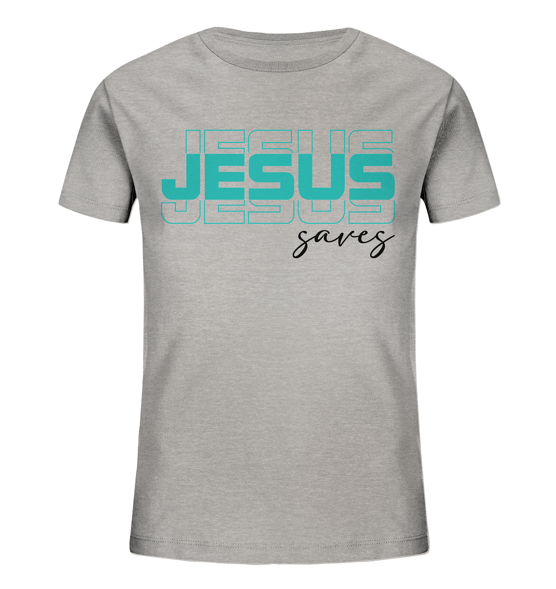 Jesus saves - Kinder Bio-Shirt