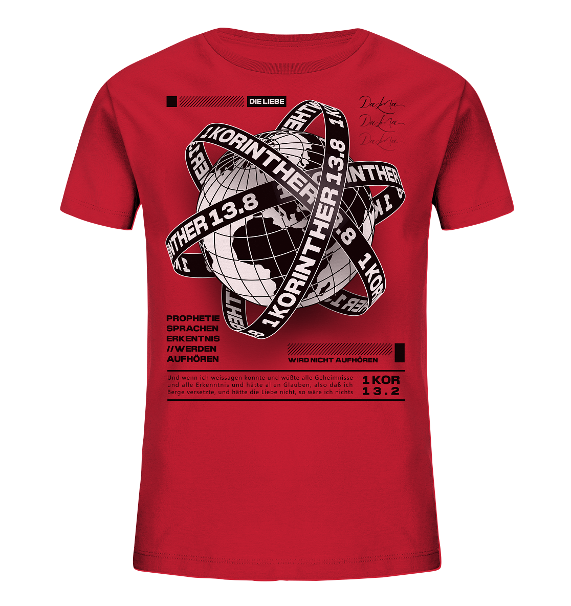 1 Korinther 13.8 - Kinder Bio-Shirt
