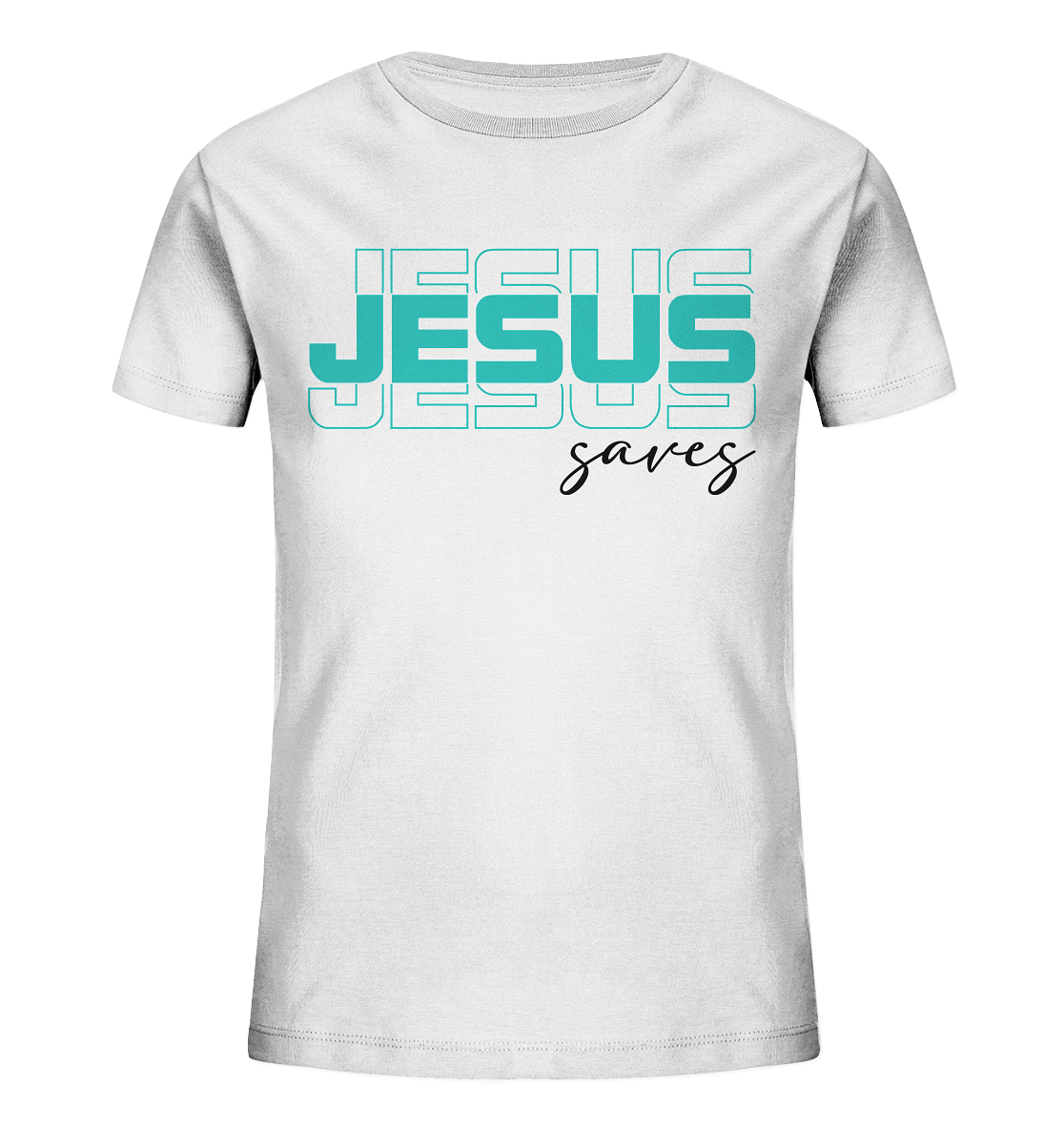 Jesus saves - Kinder Bio-Shirt