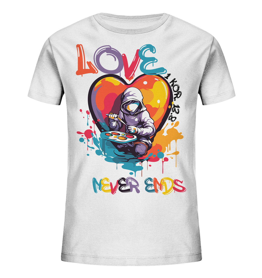 Love never ends - Kinder Bio-Shirt