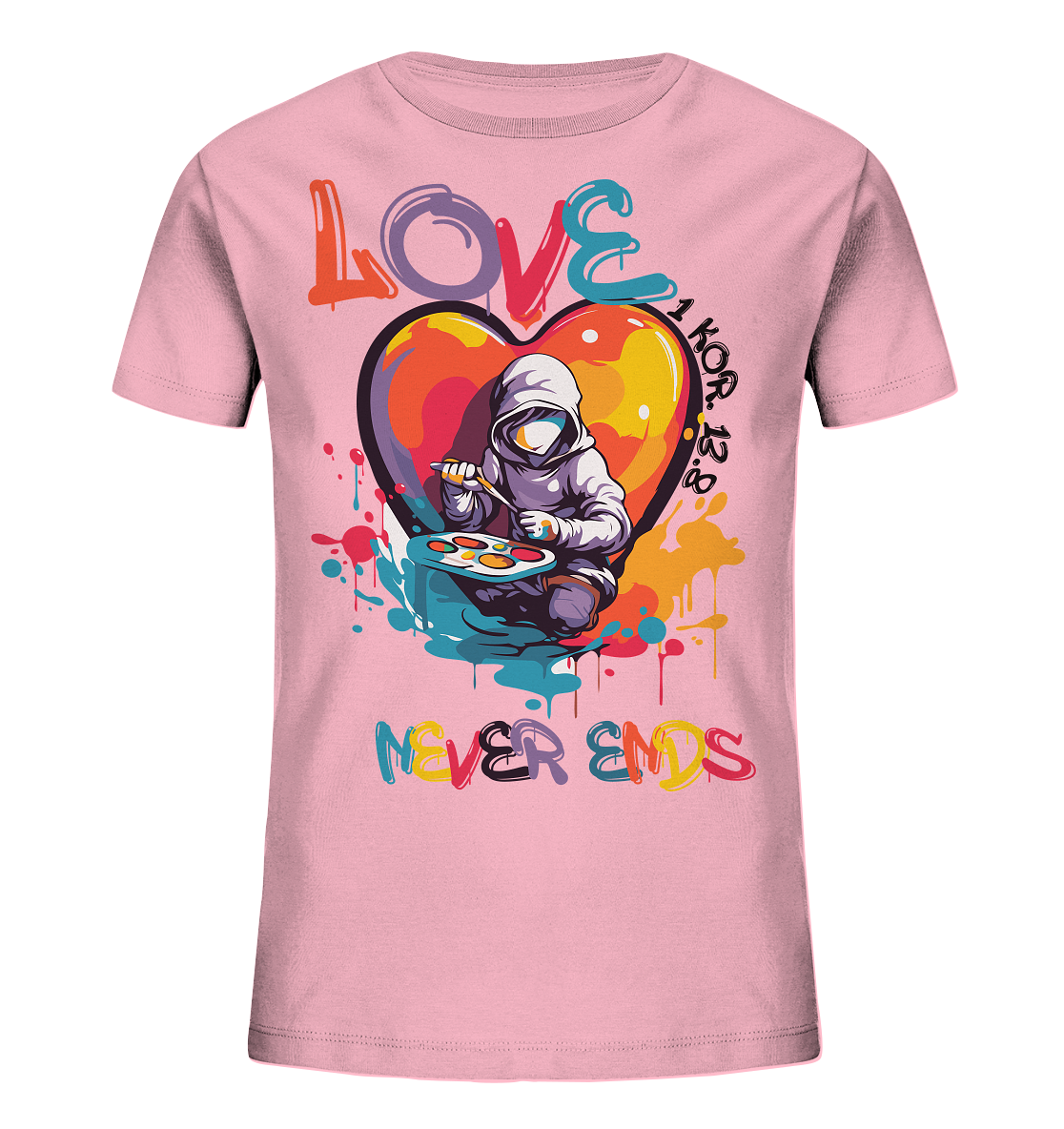 Love never ends - Kinder Bio-Shirt